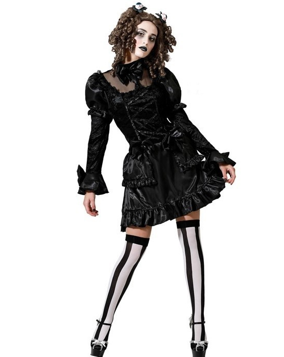 DEGUISEMENT POUPEE GOTHIQUE LOLITA NOIRE 2