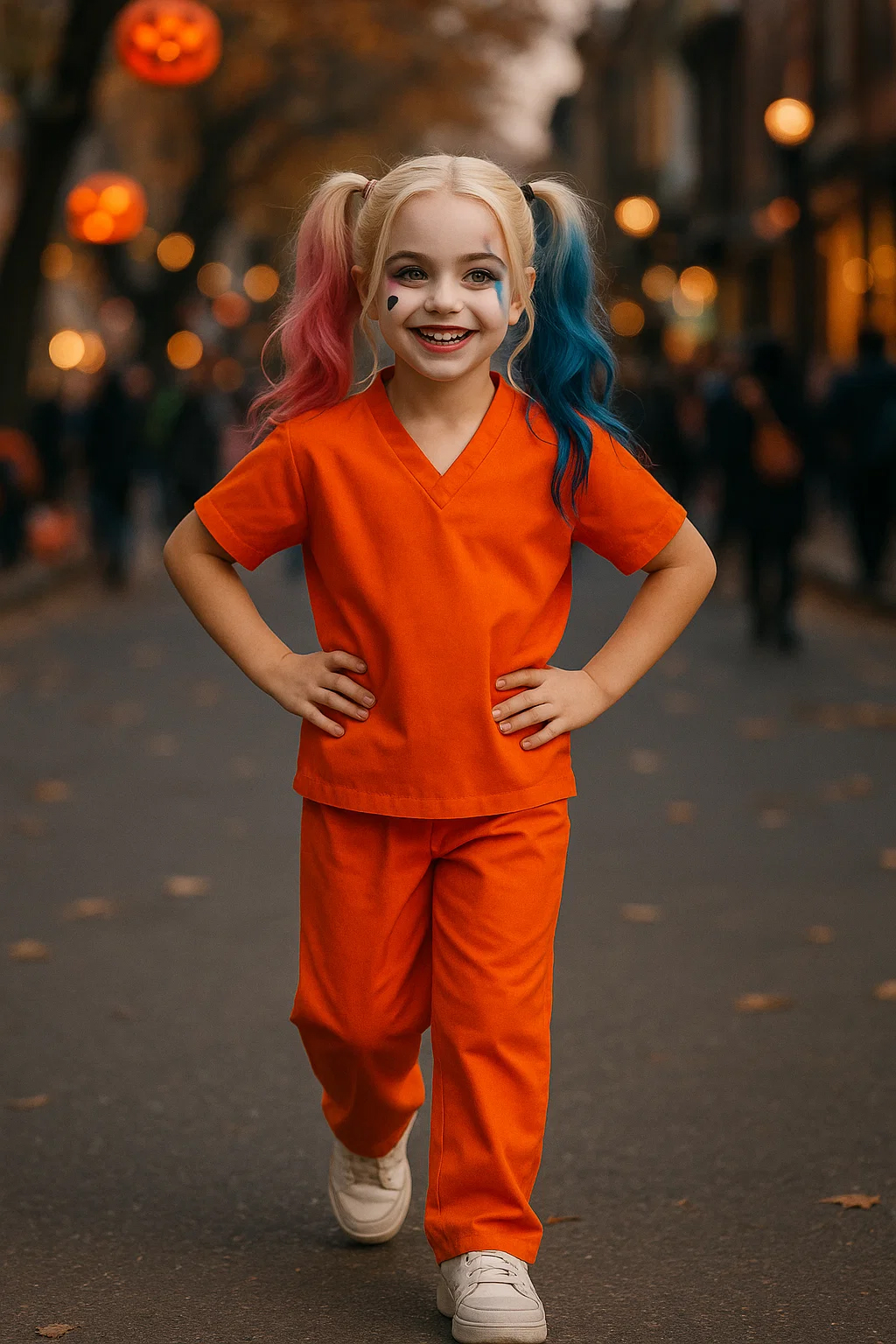 deguisement harley queen enfant prisonniere