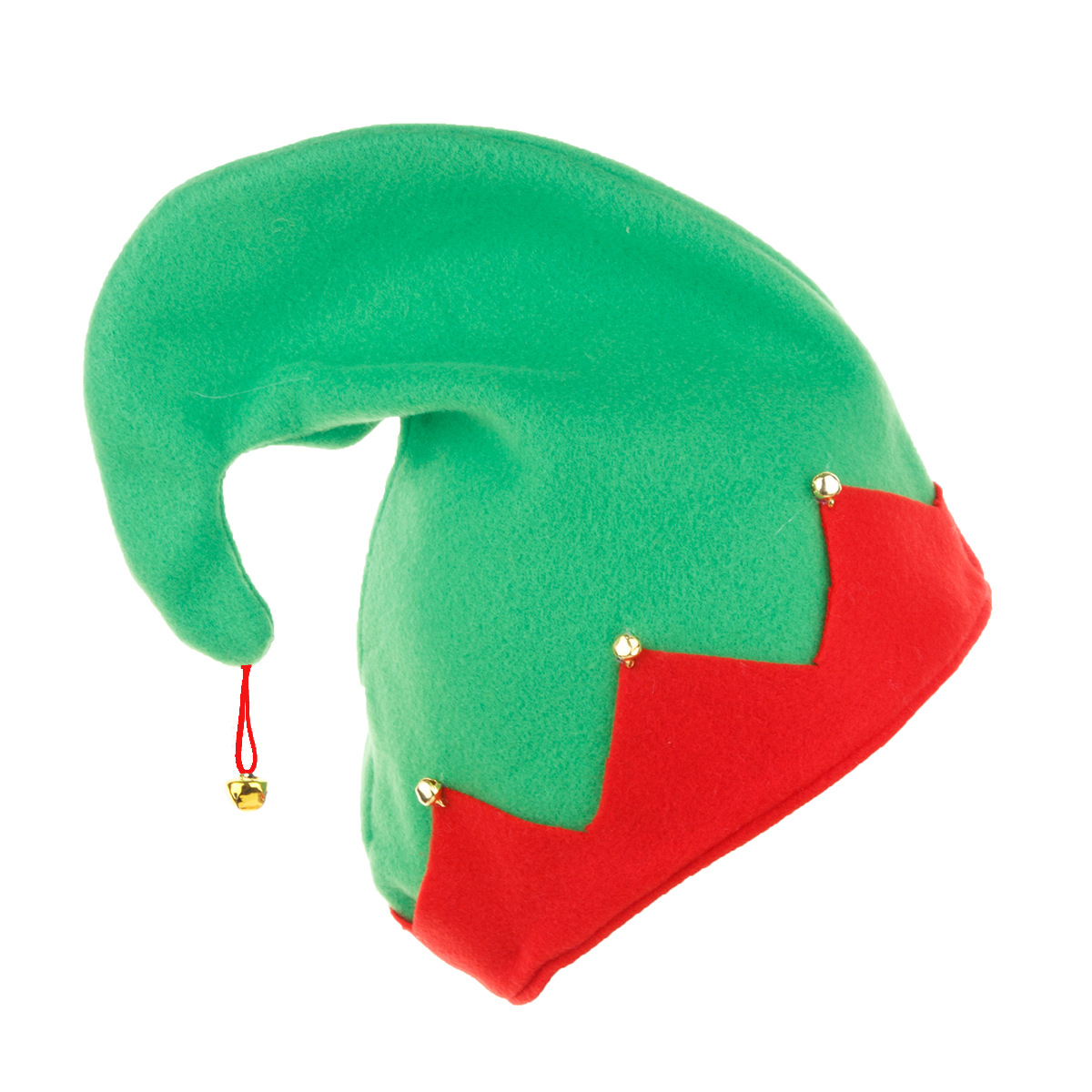 BONNET LUTIN VERT ET ROUGE