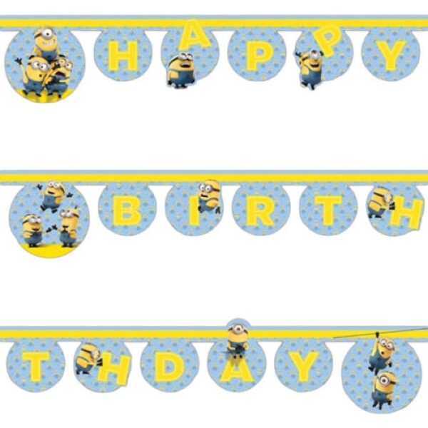 GUIRLANDE CARTON 2 M MINIONS 1