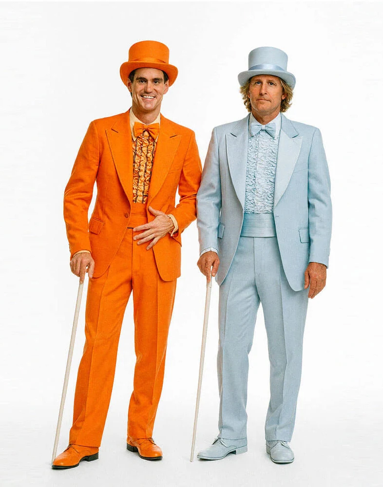 costume bleu ciel dum et dumber