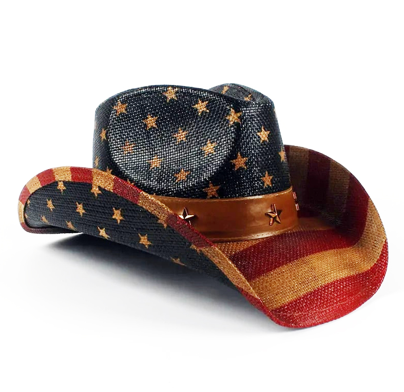 chapeau luxe paille theme usa
