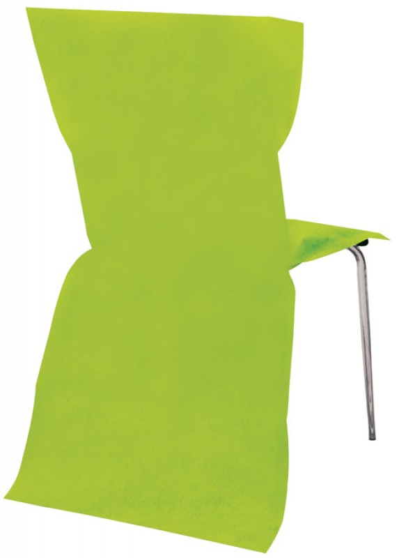 6 HOUSSE DE CHAISES INTISSE VERT ANIS 1