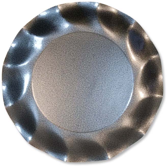 5 PLATS 31 CM GRIS MARTELE