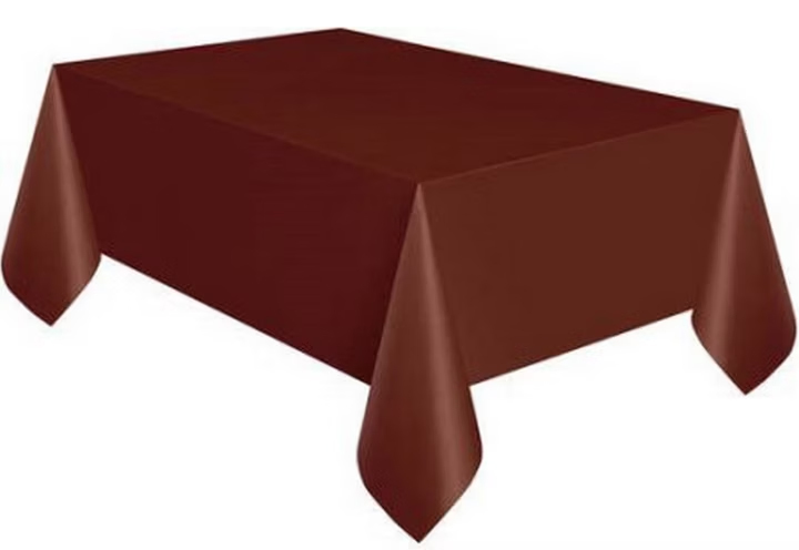 NAPPE EN PLASTIQUE CHOCOLAT