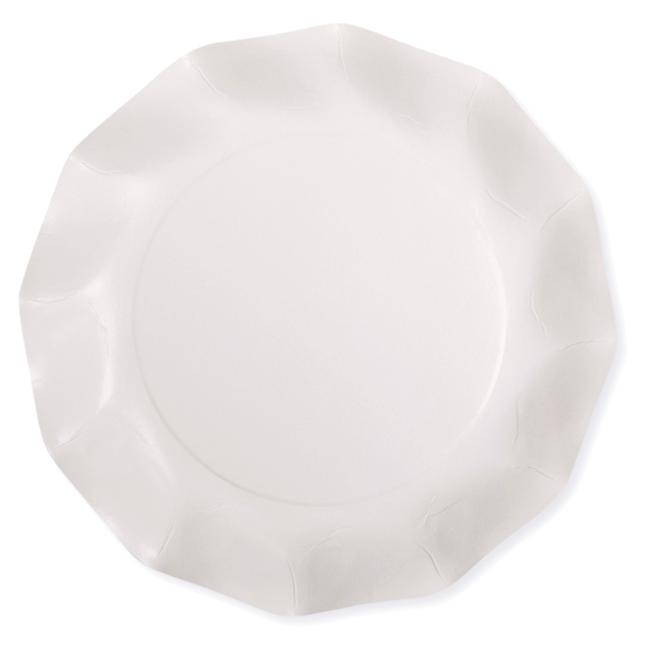 5 SOUS ASSIETTES 32.4 CM BLANCHES 1