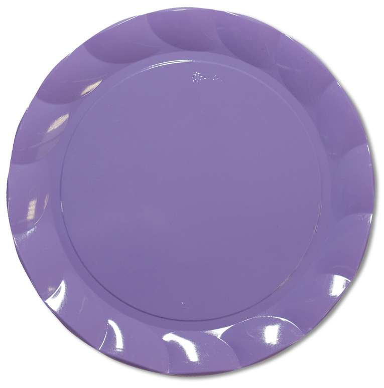5 SOUS ASSIETTES lilas 32.4 cm