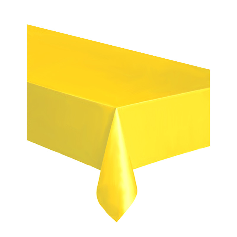 NAPPE PLASTIQUE JAUNE 137 X 274