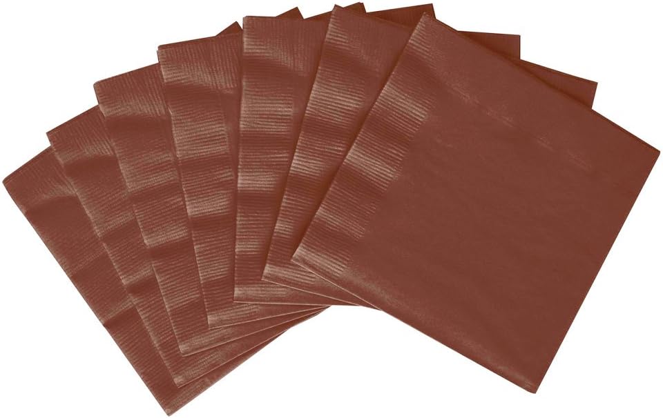20 SERVIETTES PAPIER 3 PLIS 33 X 33 CHOCOLAT