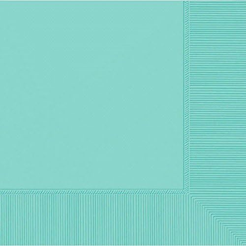 50 SERVIETTES 33 X 33 TURQUOISES