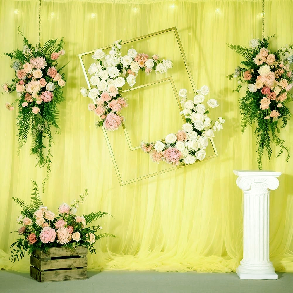 TISSU ORGANZA JAUNE