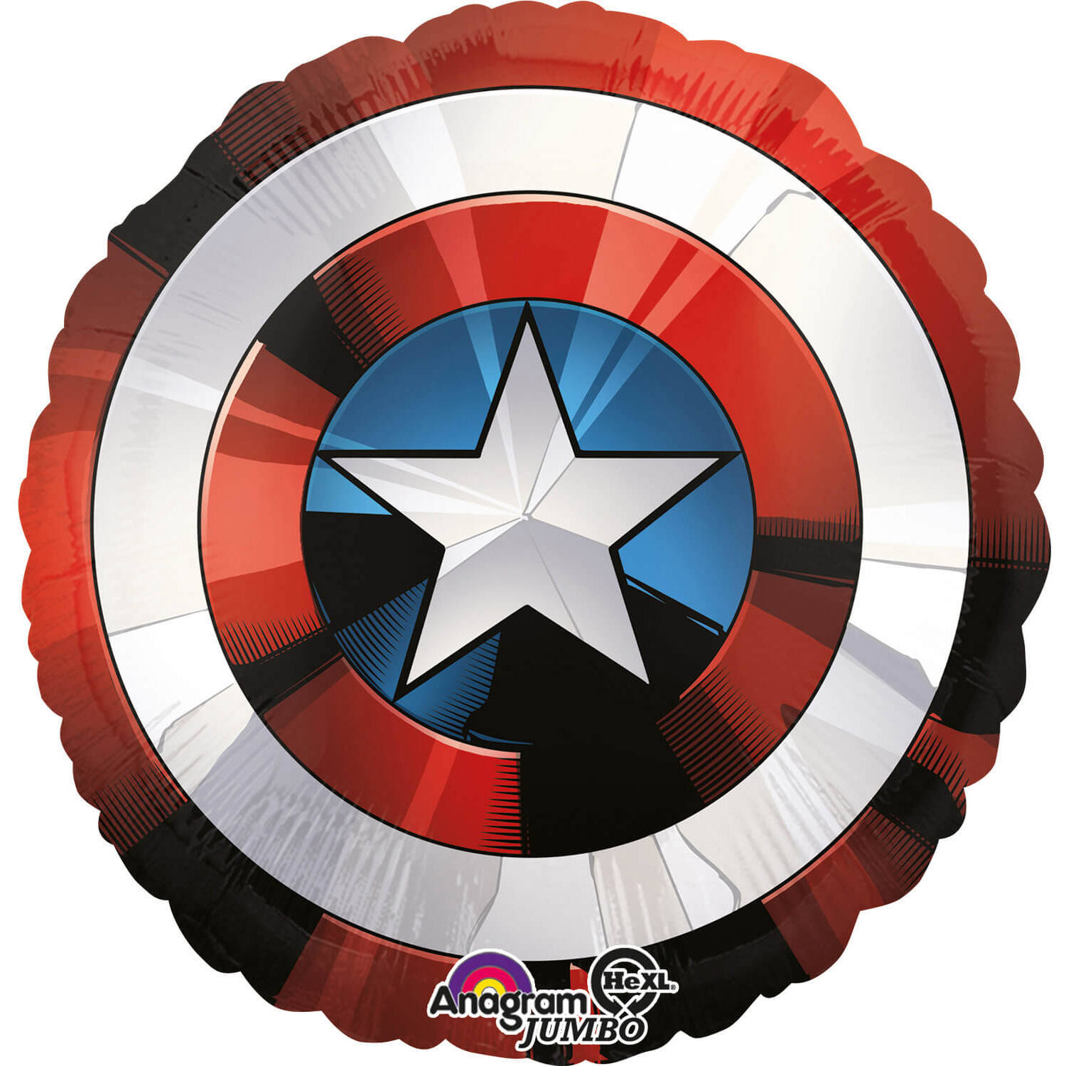 BALLON MYLAR BOUCLEIR CAPTAIN AMERICA AVENGER 71 CM