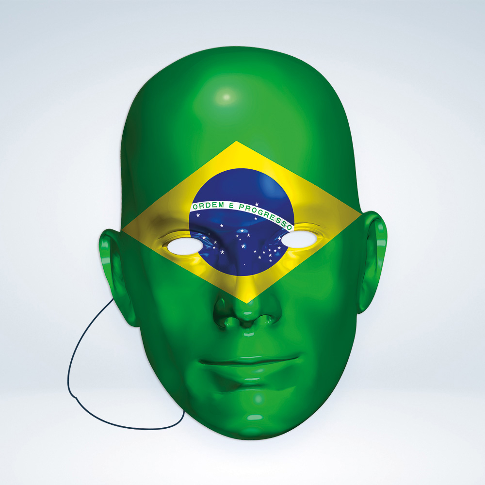 MASQUE CARTON 2D BRESIL