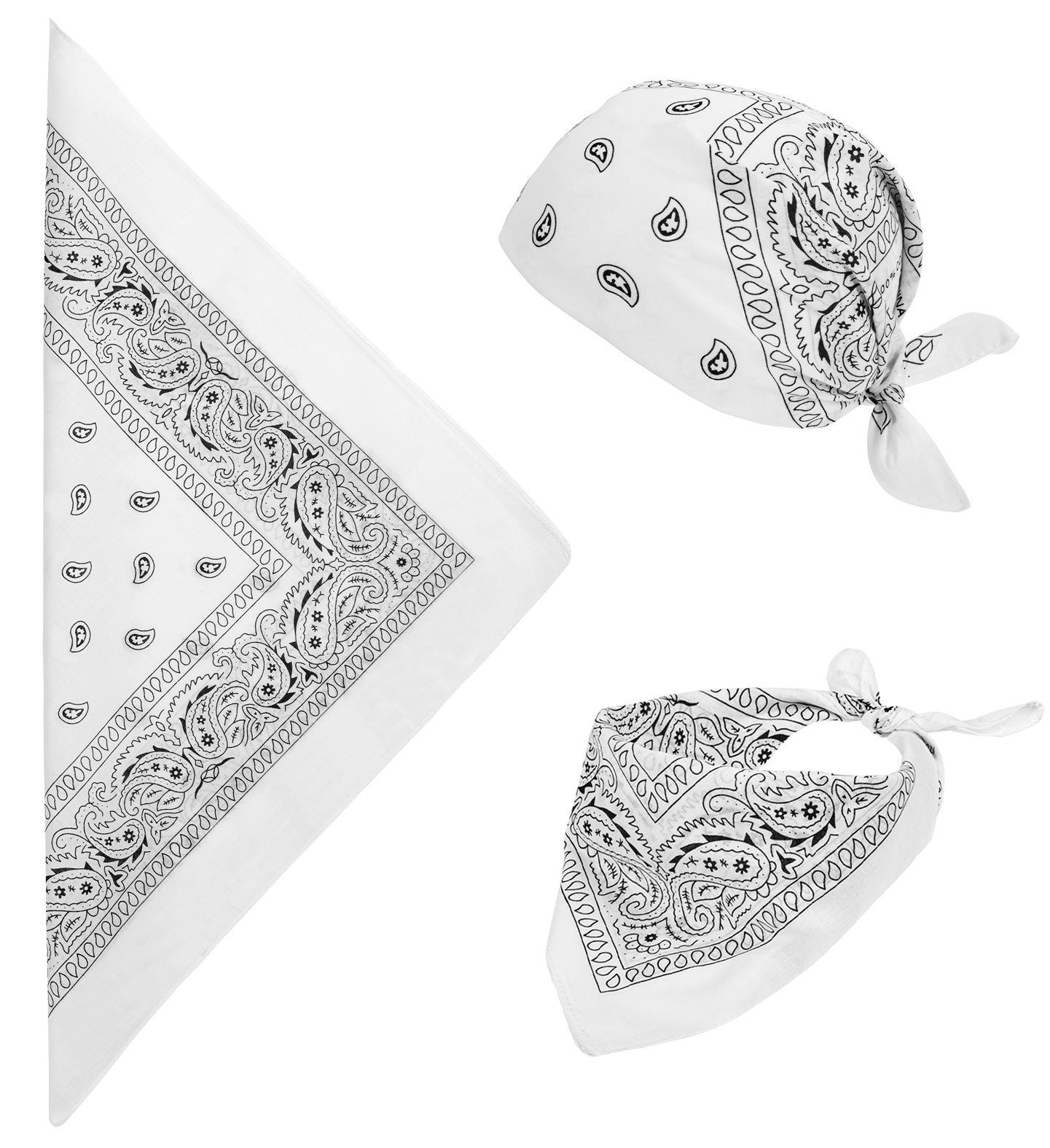 bandan coton blanc 1