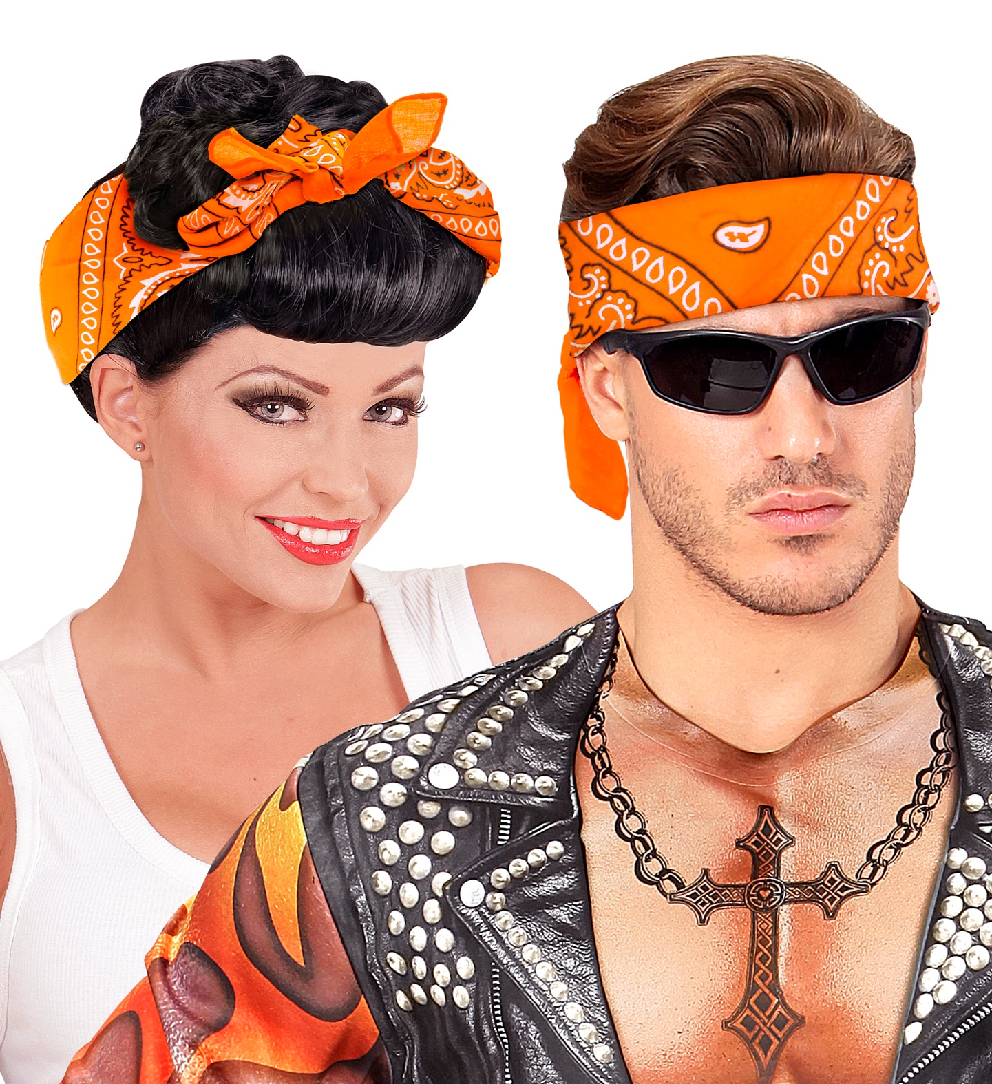 bandana coton orange 3