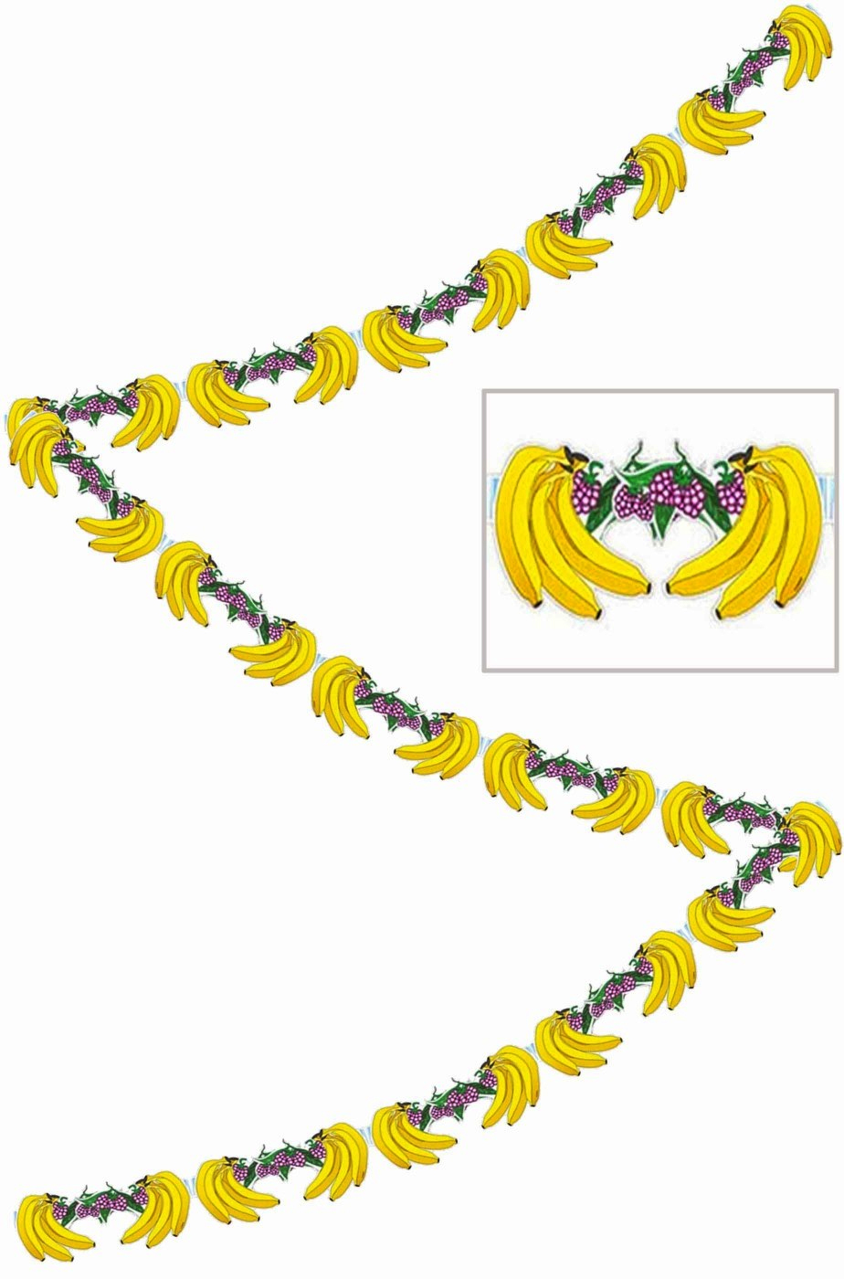 GUIRLANDE PAPIER 3 M BANANE