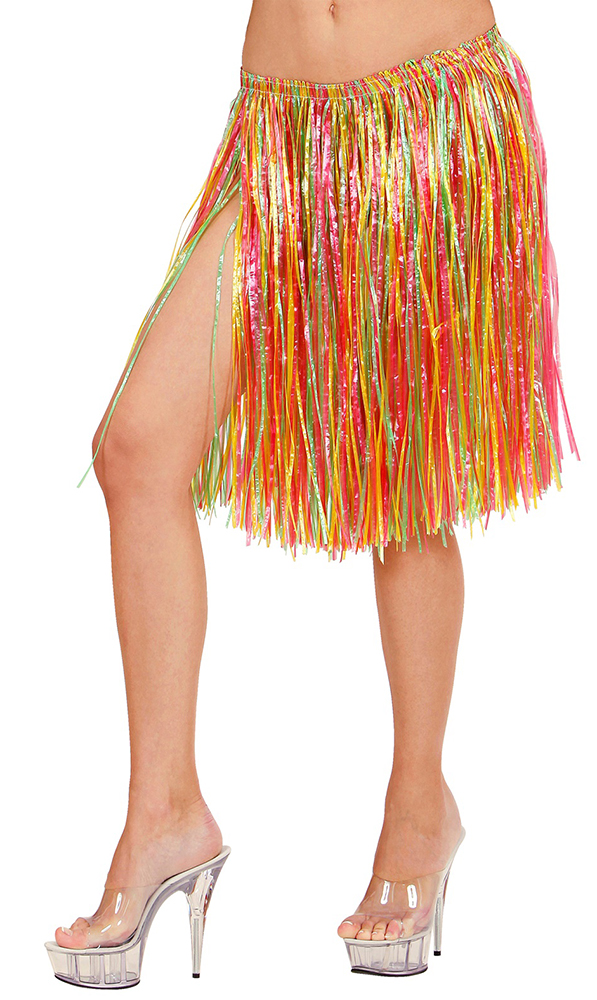 JUPE HAWAI MULTICOLORE 55 CM