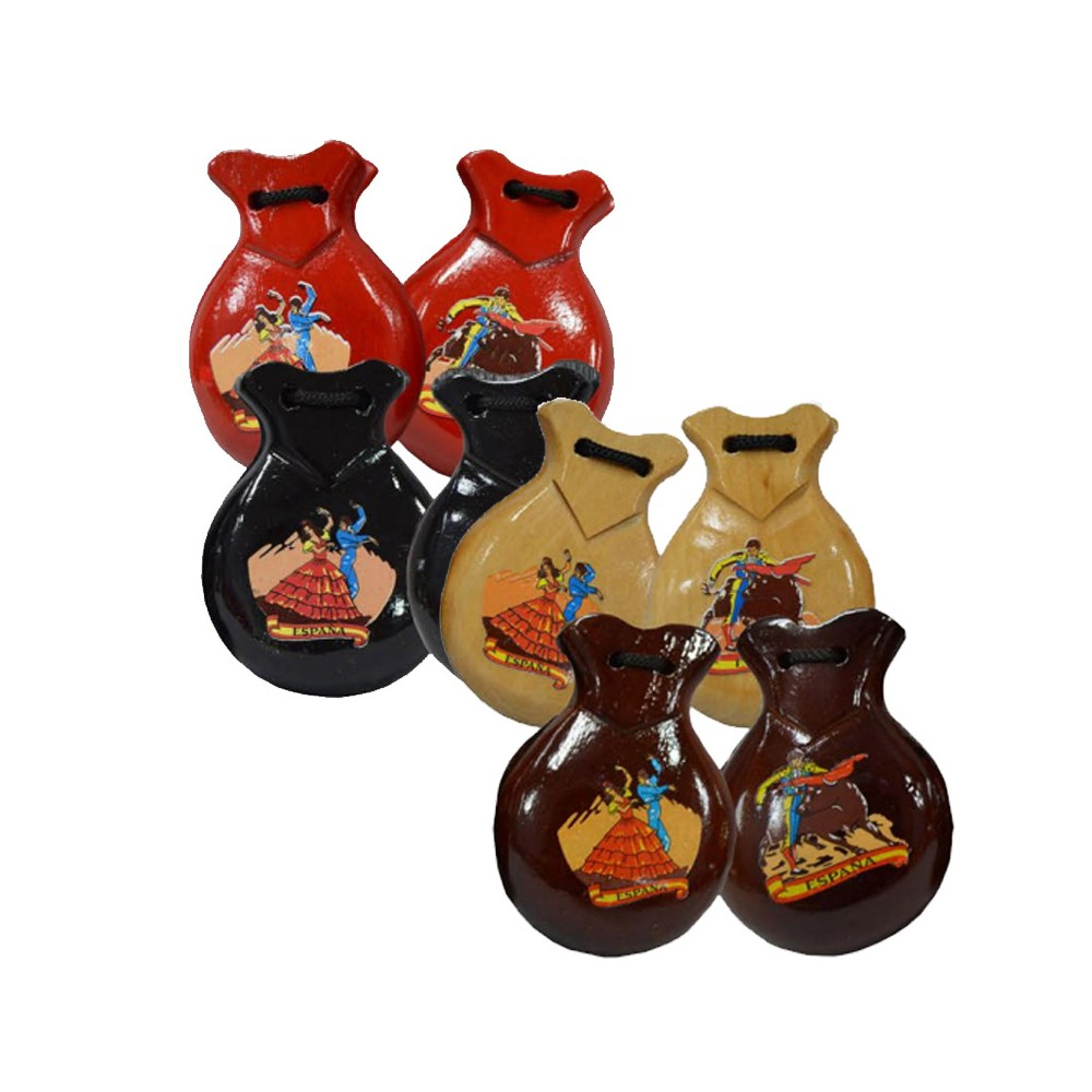 castagnettes flamenco en bois