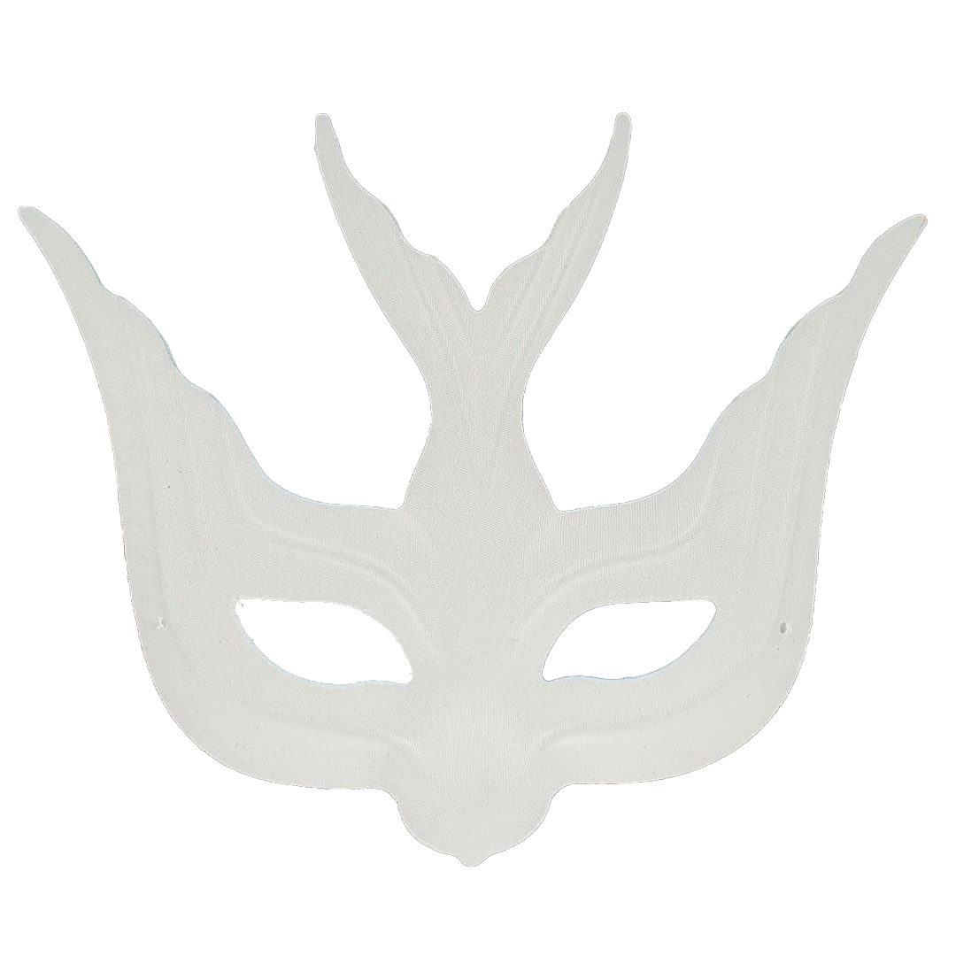 MASQUE LOUP SATIN HIRONDELLE BLANC