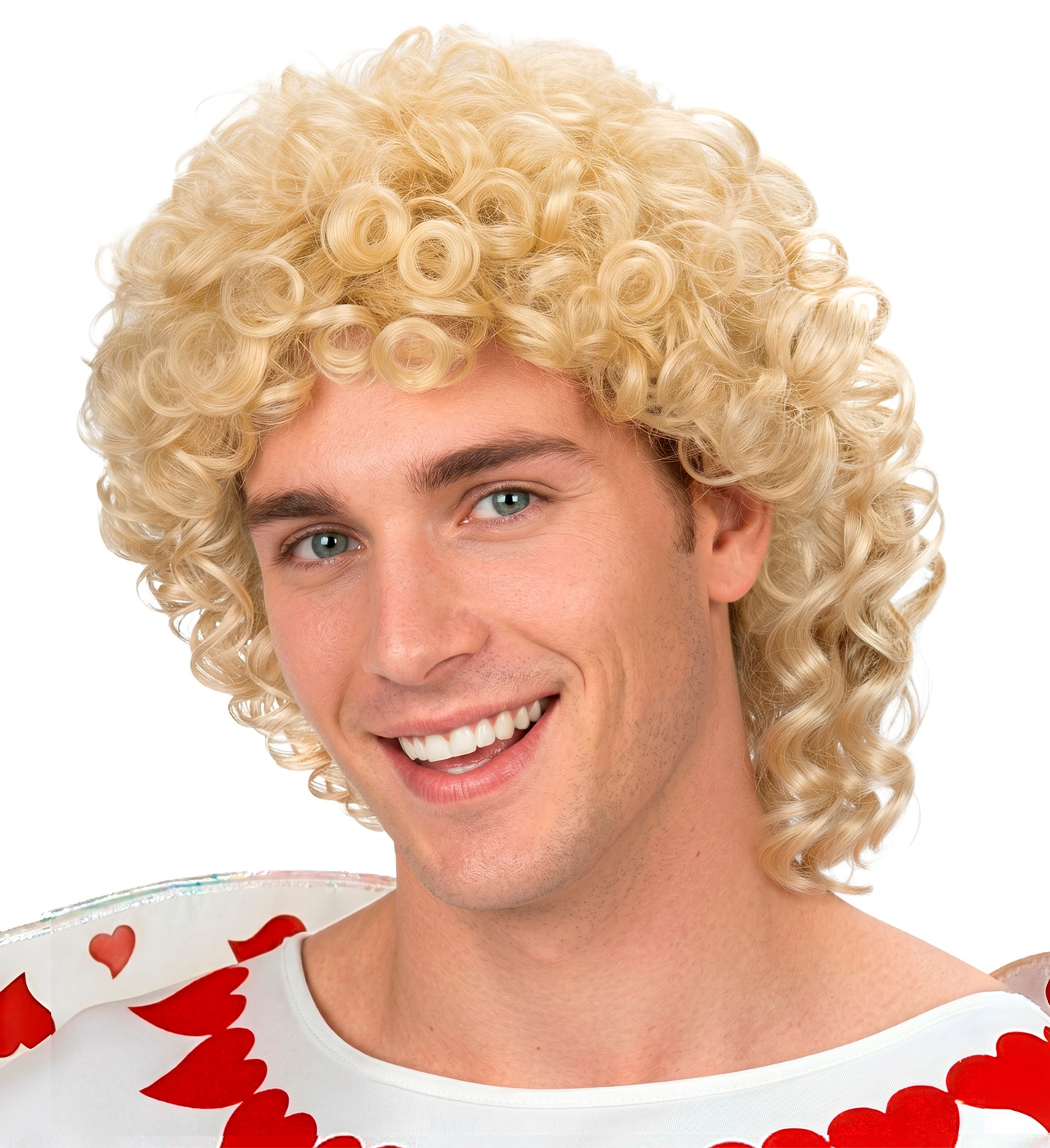 PERRUQUE BOUCLEE BLONDE CUPIDON