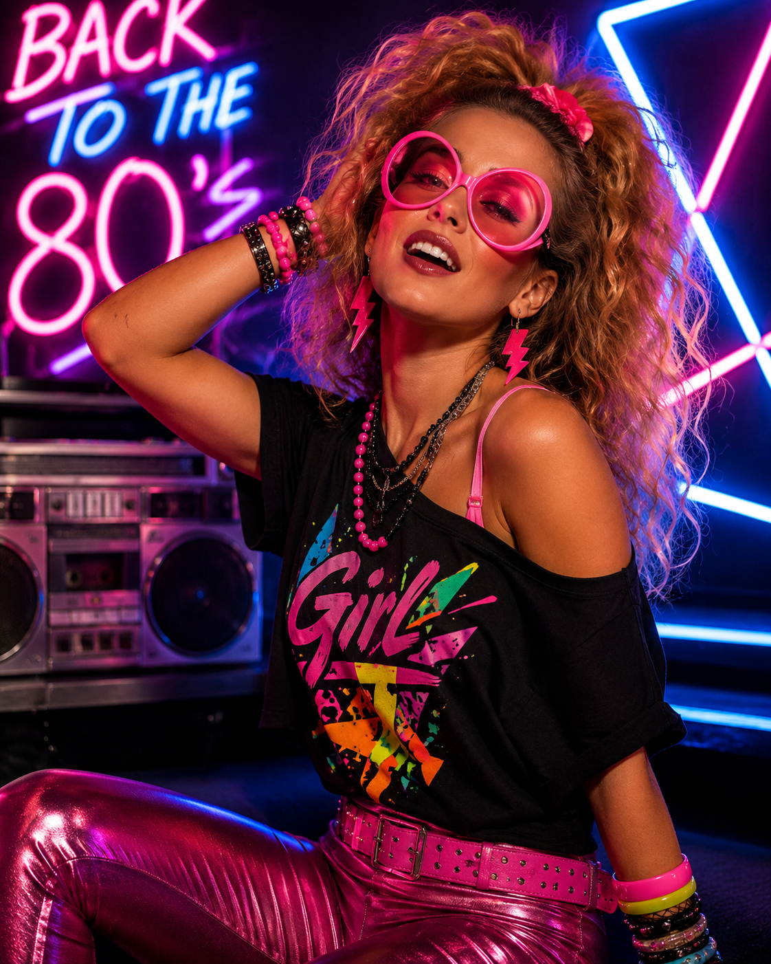 LUNETTES DIVA LIBELLULES ROSE FLUO