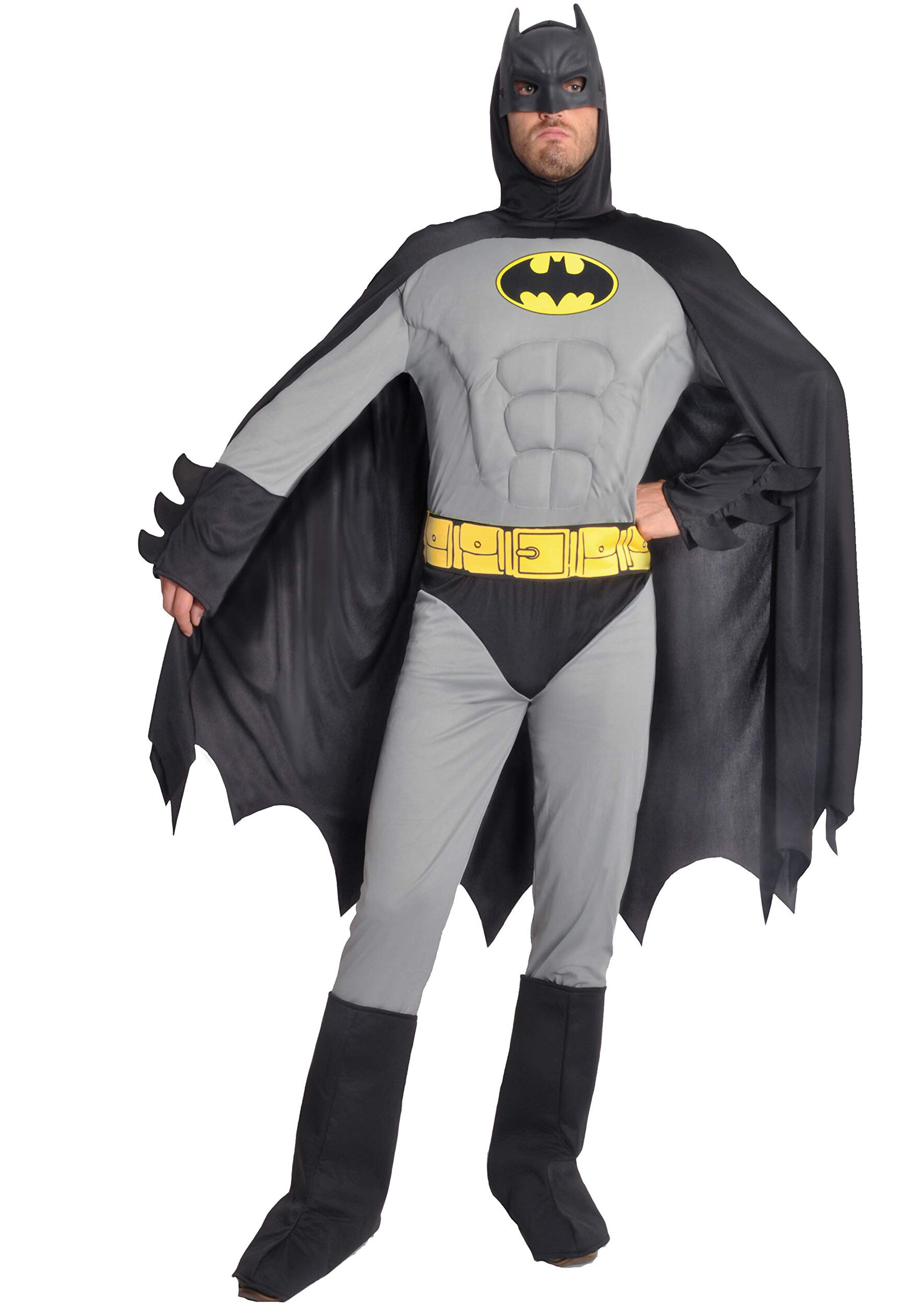 DEGUISEMENT LICENECE BATMAN GRIS ADULTE