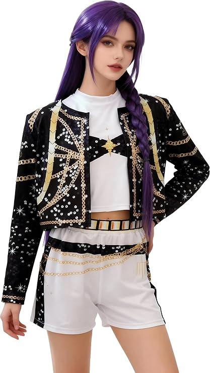 DEGUISEMENT KPOP RUMI NOIR ET BLANC