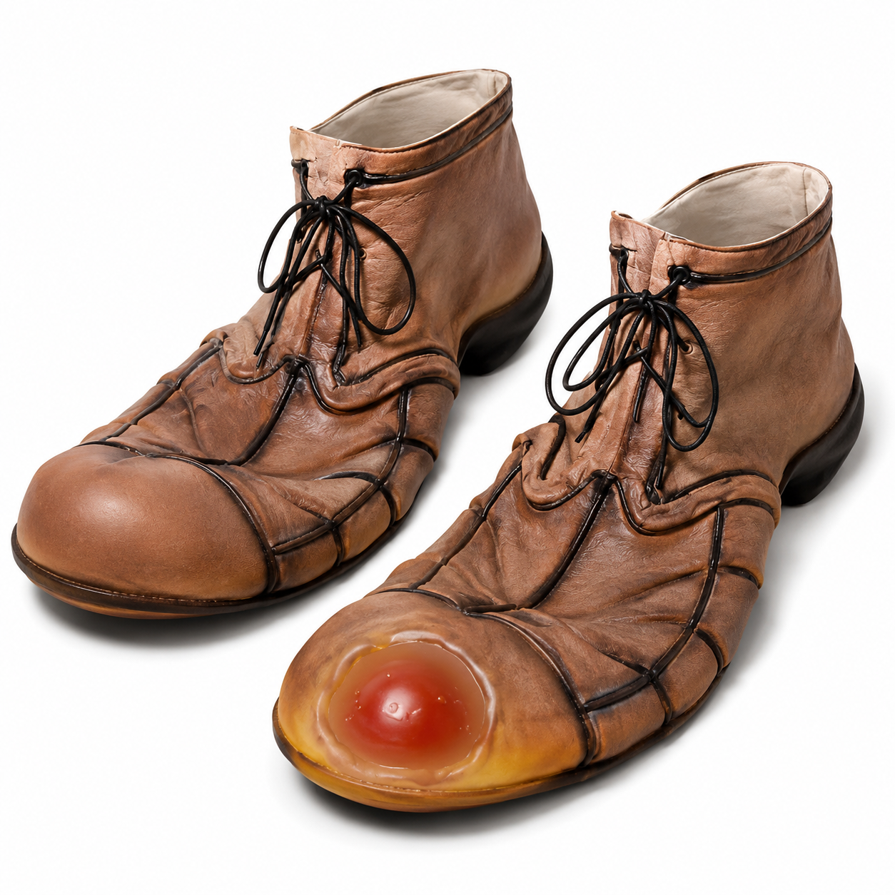 CHAUSSURES DE CLOWN EN LATEX