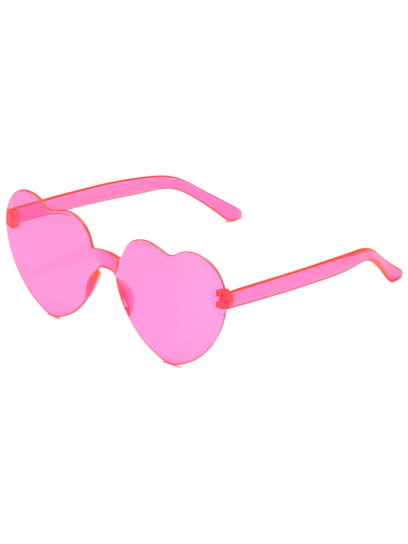 lunettes plexi coeurs roses