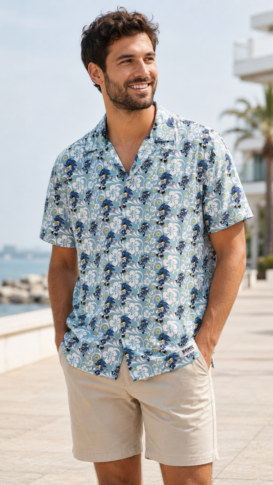 chemise homme licence sonic