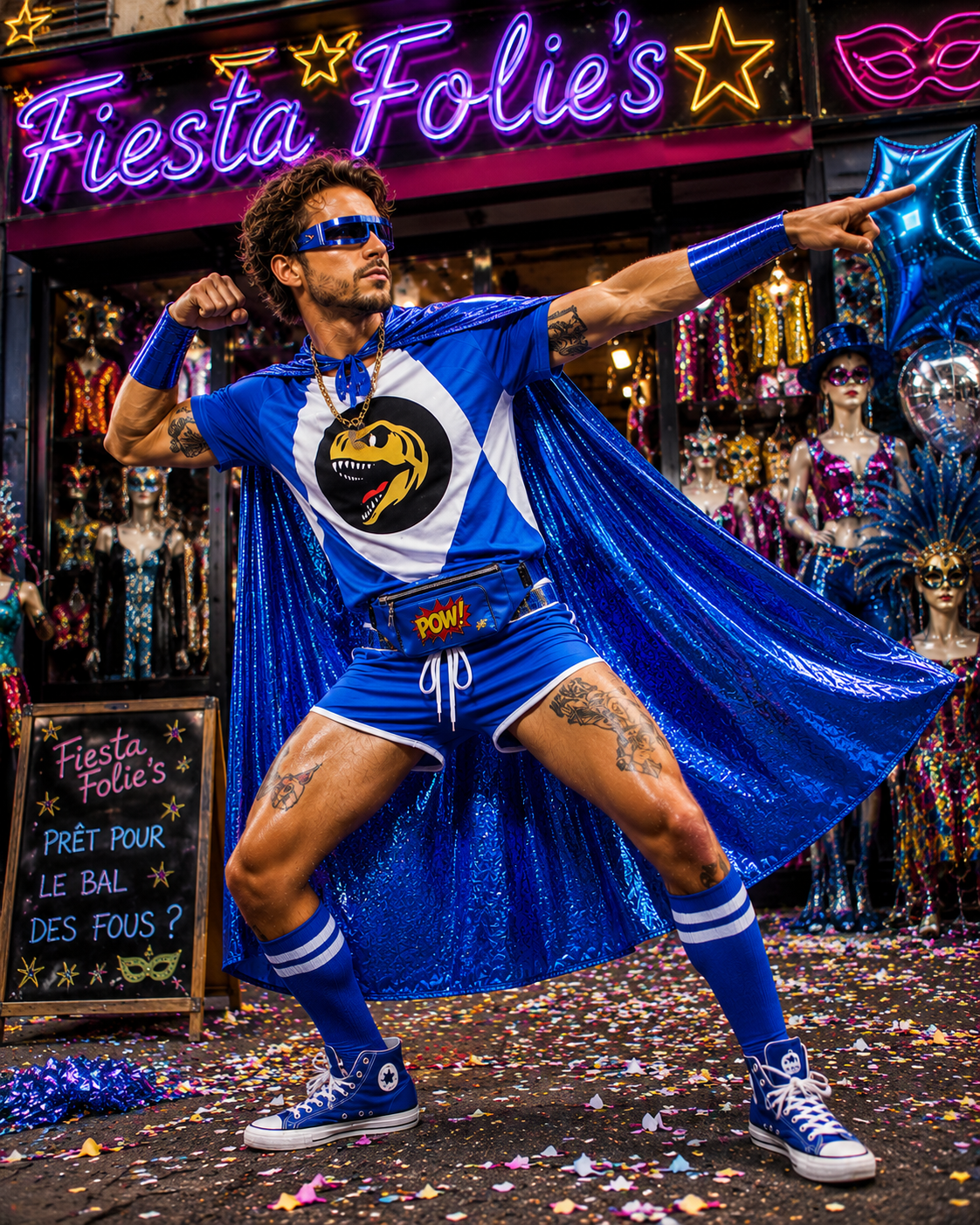 POWER RANGER BLEU