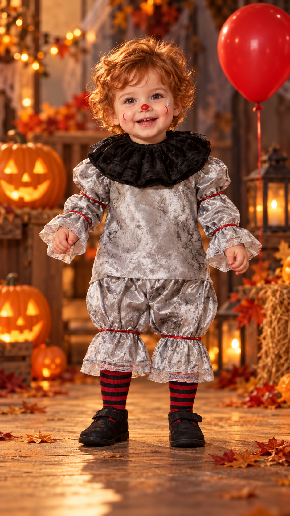 DEGUISEMENT BEBE CLOWN GRIS PENNYWISE