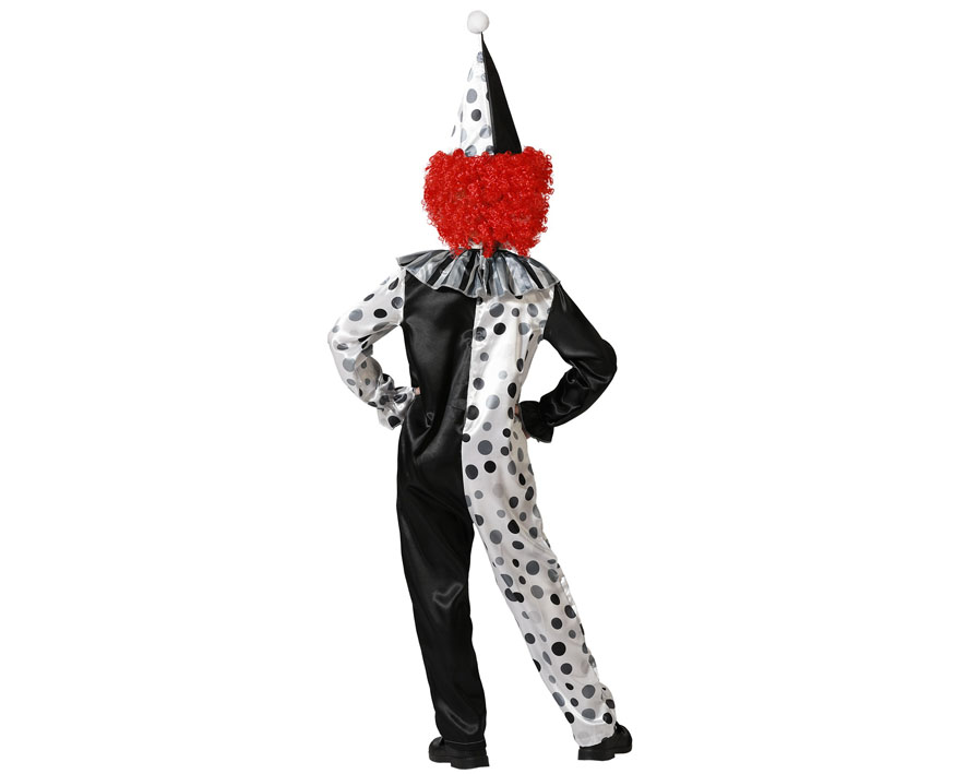 DEGUISEMENT CLOWN ENFANT NOIR ET BLANC TRRIFIER HALLOWEEN
