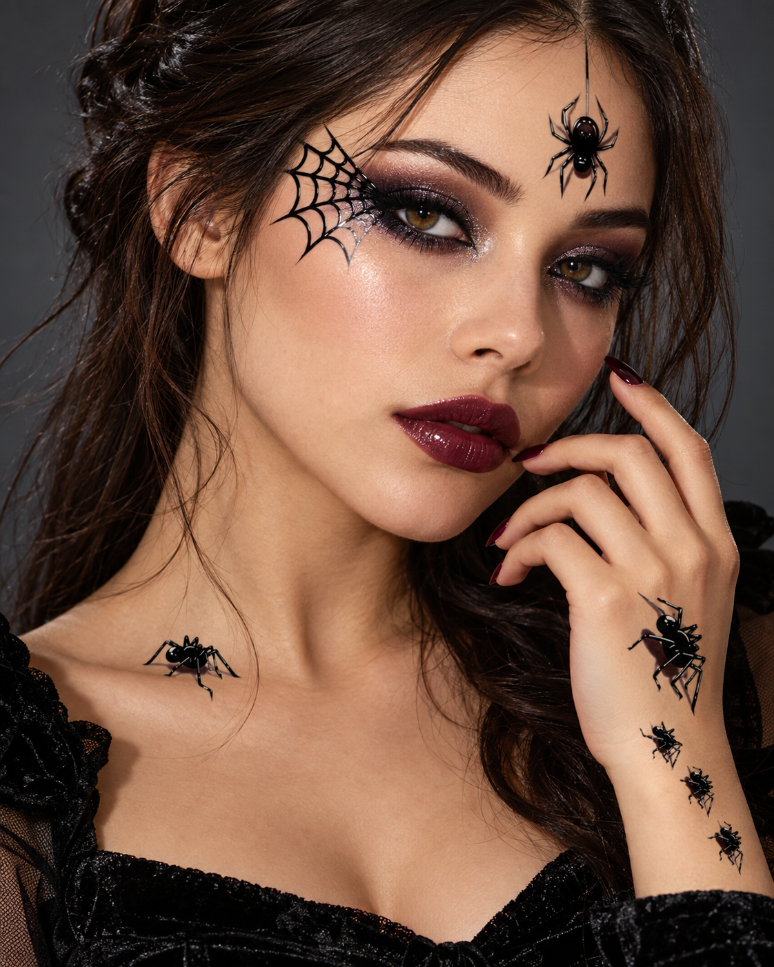 MAQUILLAGE TATOUAGE ARAIGNEES