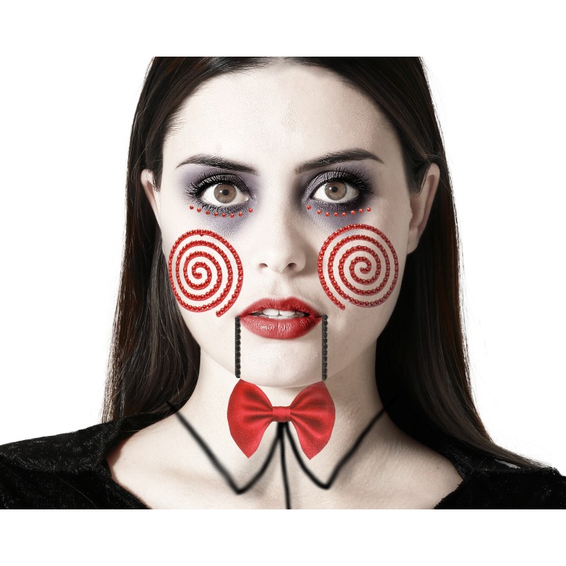 bijou de peau strass saw halloween