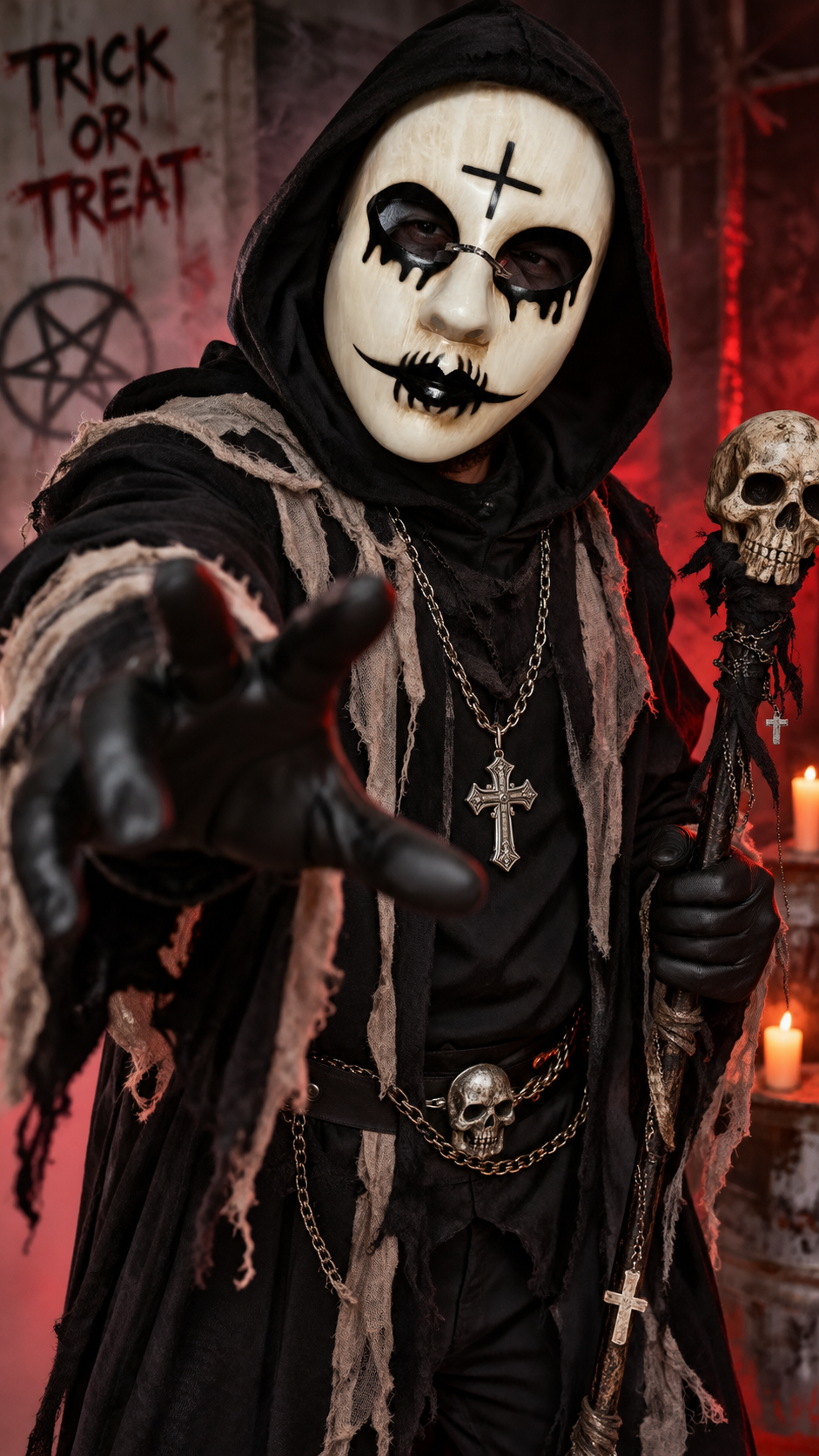 masque gothique satanique pvc.1 png