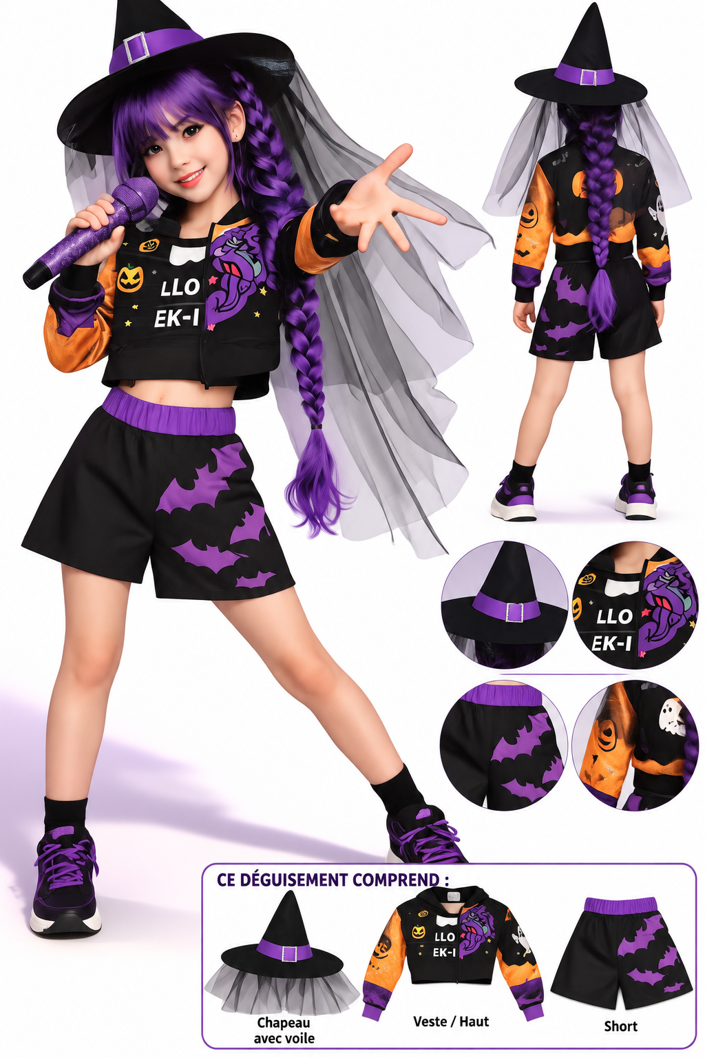 DEGUISEMENT KPOP SORCIERE ENFANT