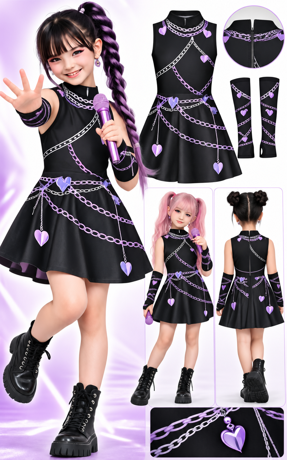 DEGUISEMENT KPOP COMBATTANTE ENFANT