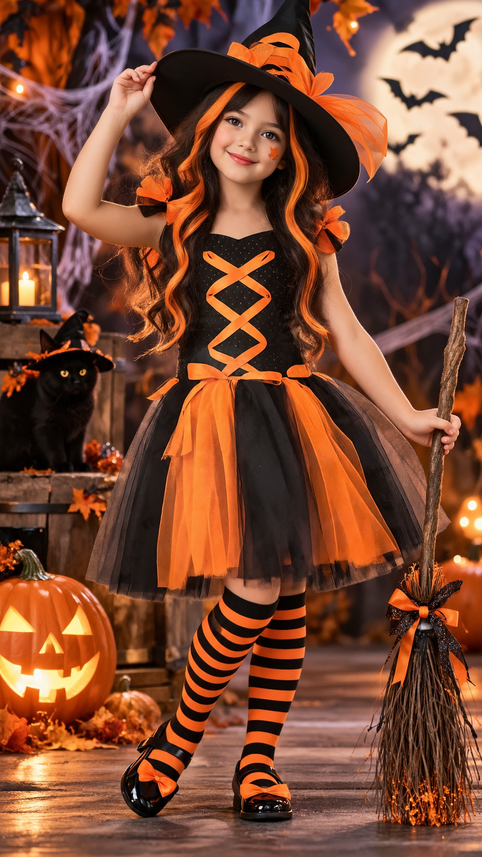 DEGUISEMENT SORCIERE ORANGE