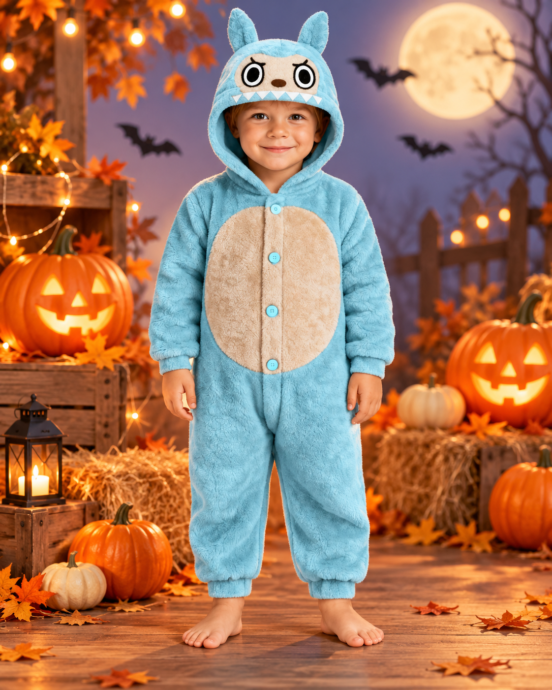 deguisement enfant labubu bleu