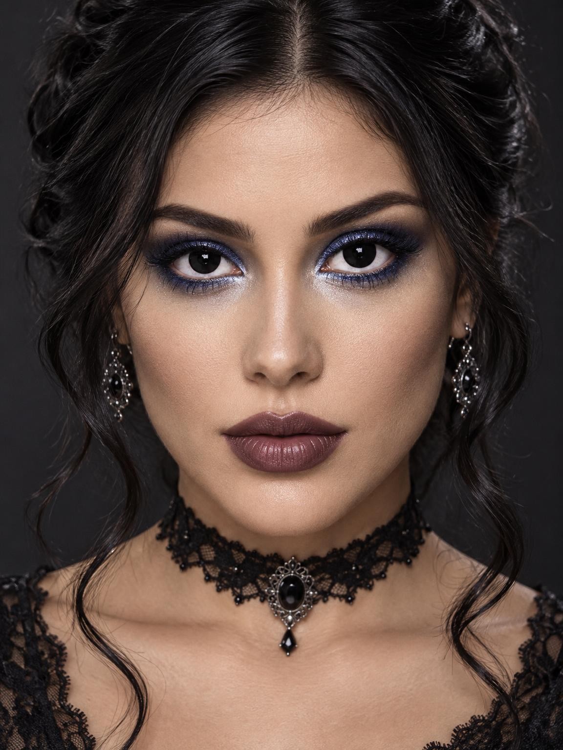 lentilles-black-out-portrait-halloween-face
