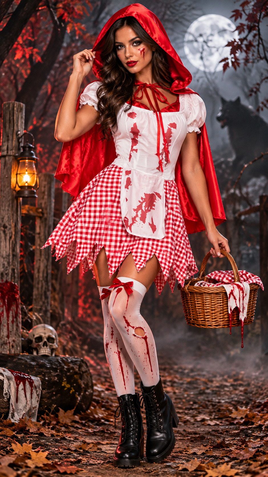 DEGUISEMENT CHAPERON ROUGE SANGLANT