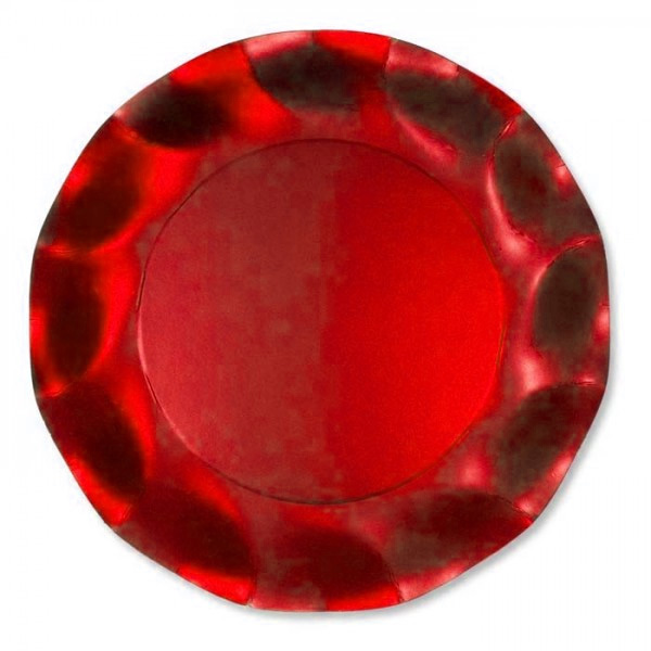 assiette-rouge-metal-z