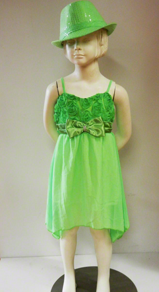 robe-fluo-verte-enfant-z