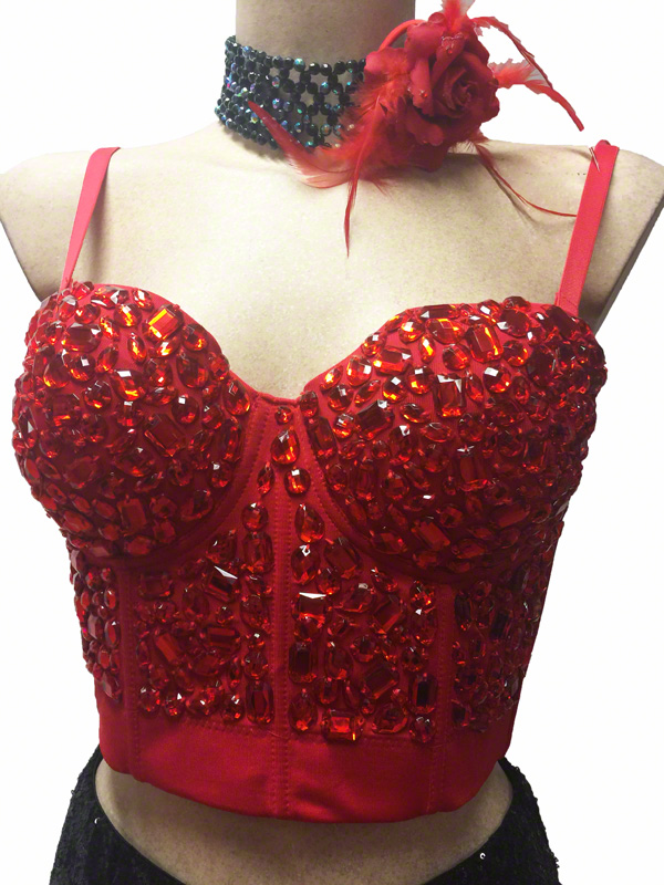 bustier rouge