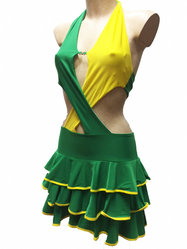 robe-salsa-verte-jaune-z