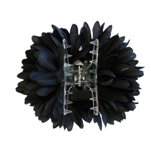 Pince chouchou espagnole fleur noire XL