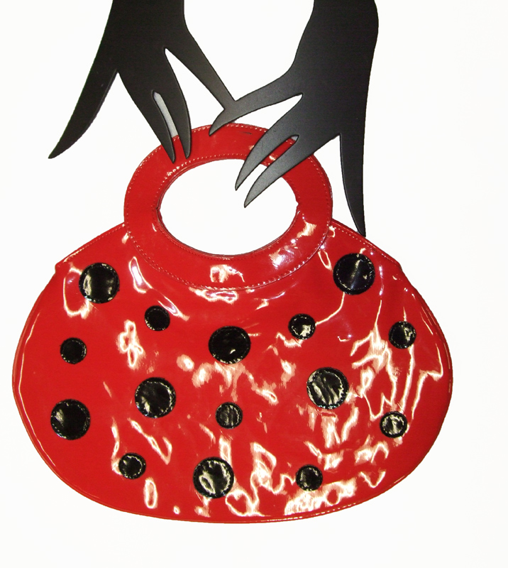 Sac 70' vinyle rouge - Accessoires/Bijoux Sacs Ceintures