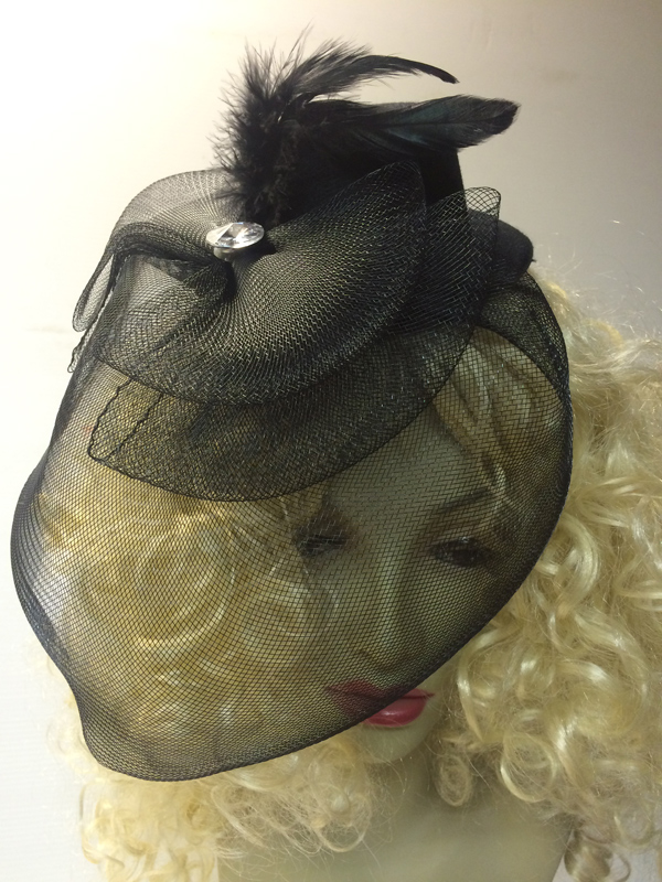 Mini Chapeau De Sorcière Widmann - Avec Plumes Et Voilette Noire - Accessoire Déguisement Halloween, Carnaval, Fête à Thème - 10