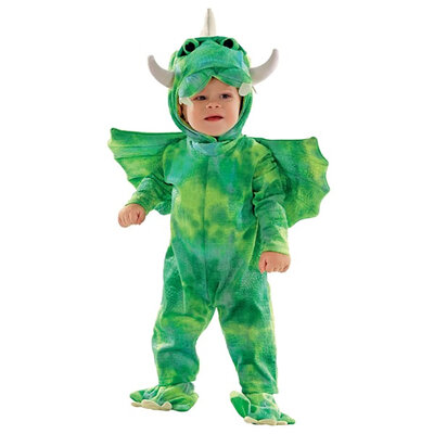 deguisement dinosaure vert bebe